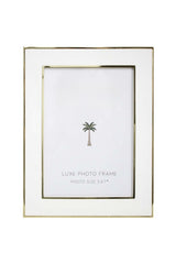 Monaco White & Gold Frame 5x7