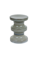 Olive Glazed Ceramic Stool