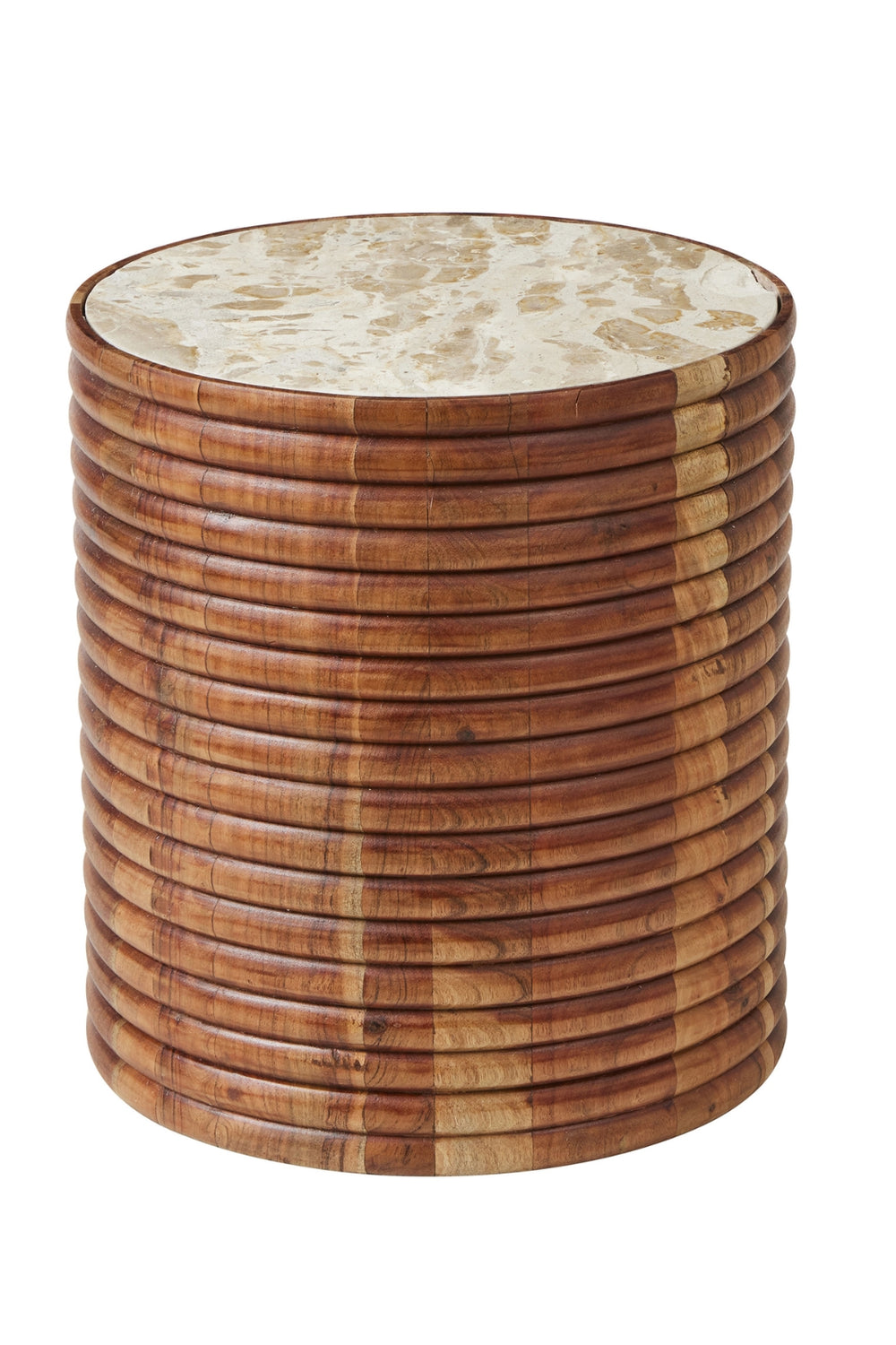 Riviera Marble Drum Table