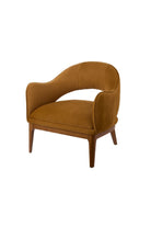 Arcadia Armchair - Mustard/Walnut - Magpie Style