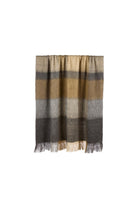 Brushed Stripe Throw - Caramel & Charcoal - Magpie Style