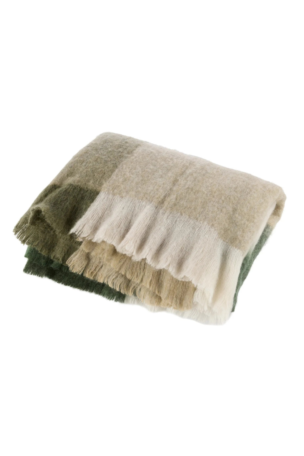 Olive Stripe Woven Throw - Magpie Style