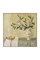 Olive Branch Still Life Framed Canvas - Magpie Style