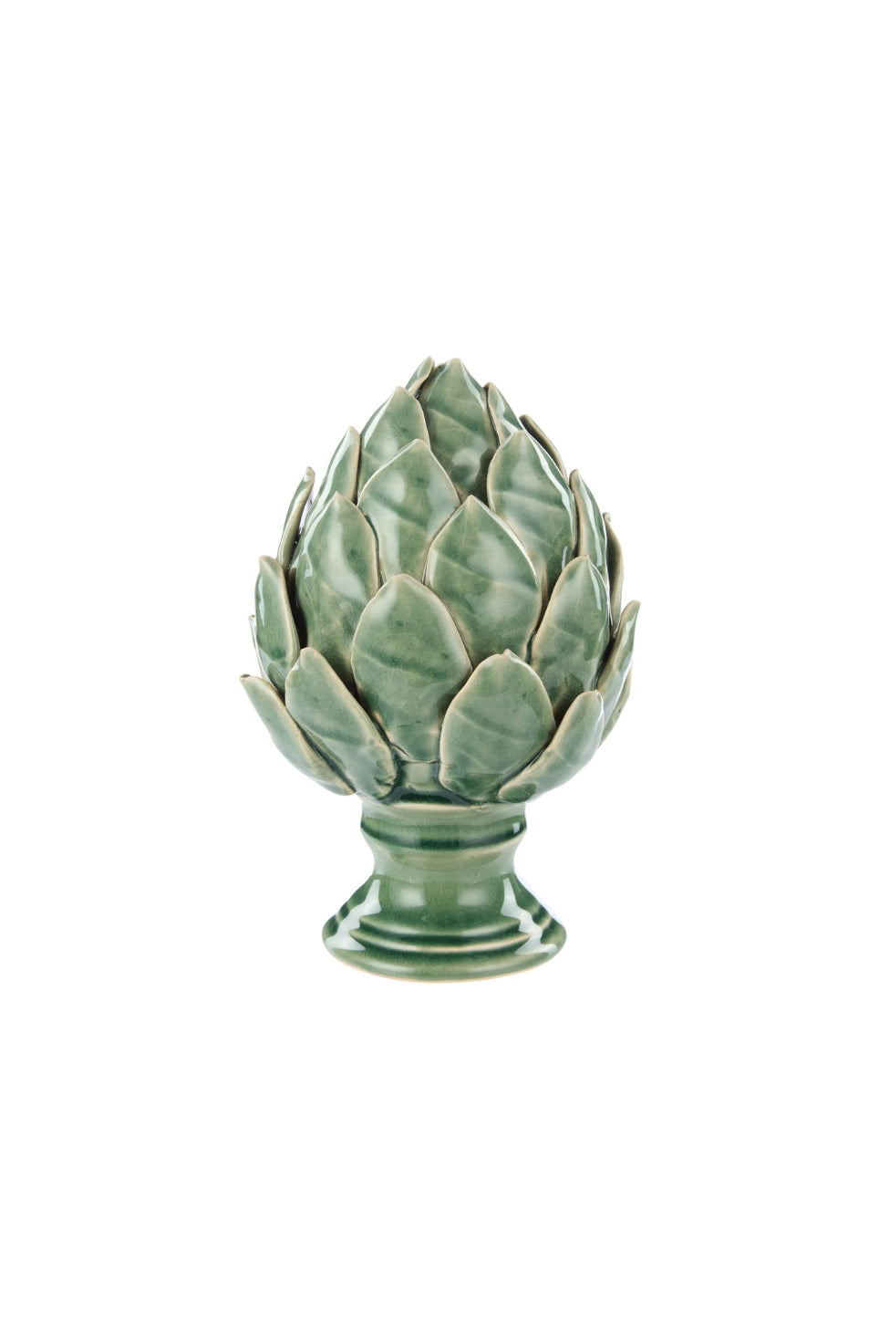 Artichoke Ornament - Green Glaze - Magpie Style