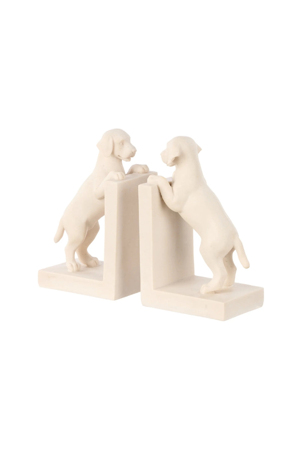 Stone Finish Dog Bookends - Magpie Style