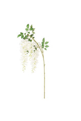 Faux Wisteria Stem - White