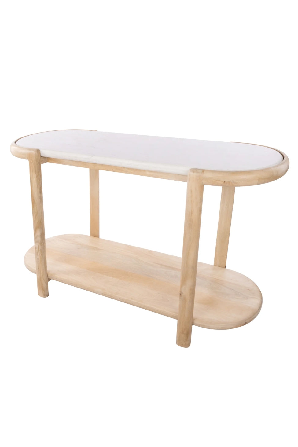 Marble & Timber Console Table - Magpie Style