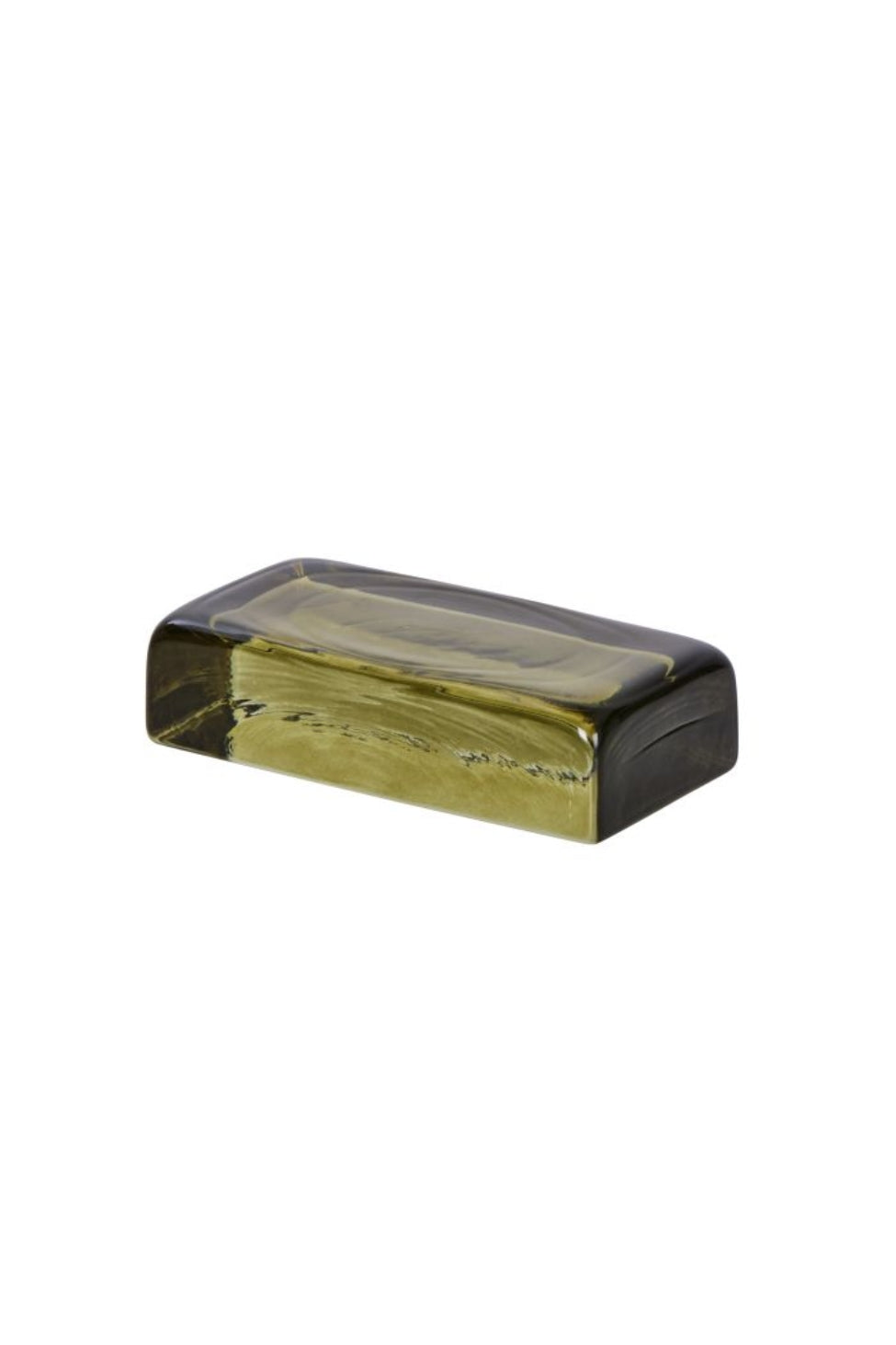 Olive Glass Table Accent
