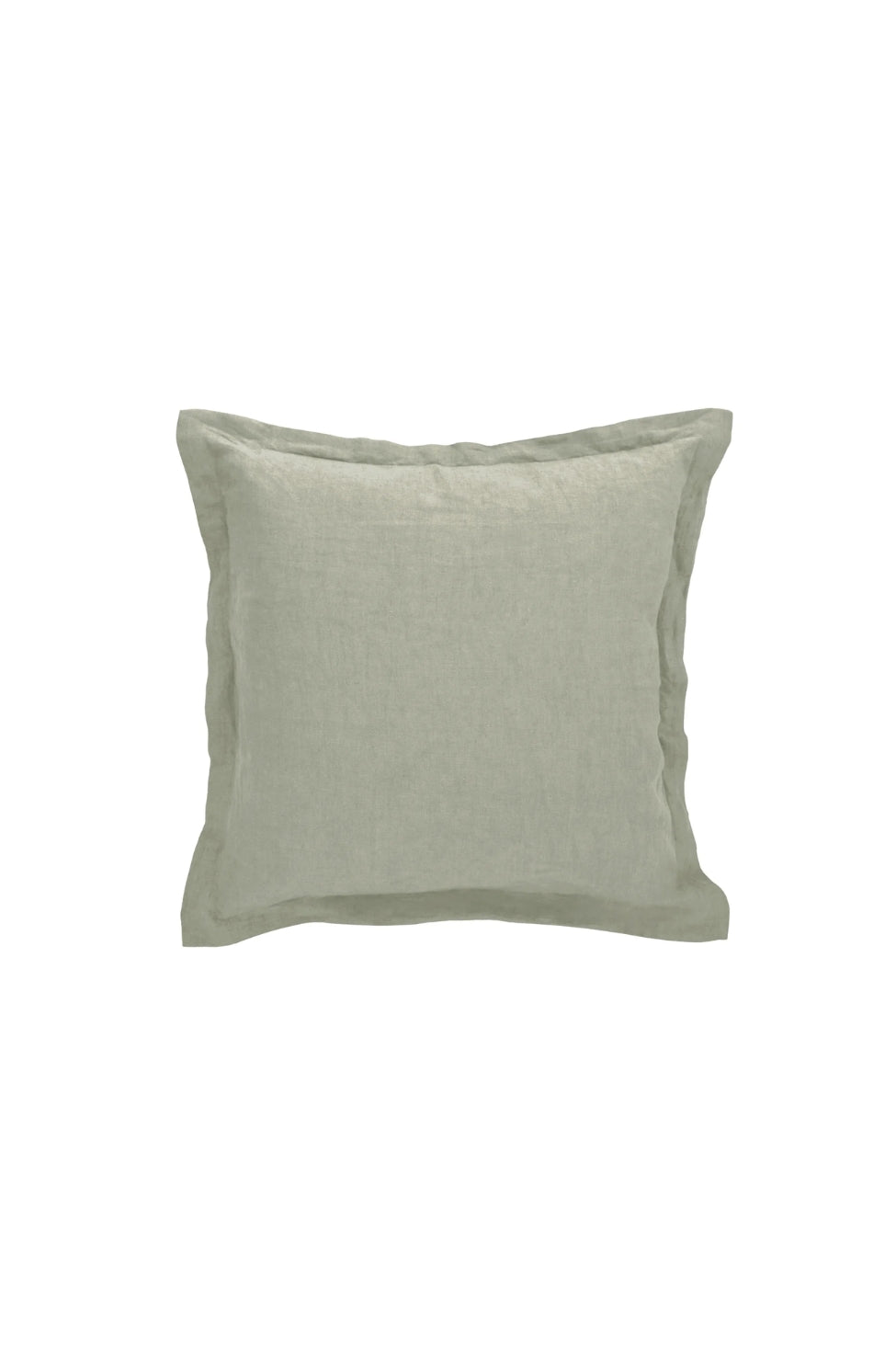 Soft Washed Linen Cushion - Sage