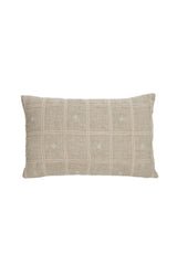 Sandstone Check Lumbar Cushion