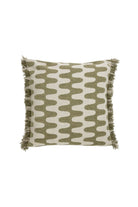 Abstract Wave Cushion - Green - Magpie Style