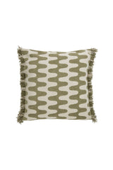 Abstract Wave Cushion - Green
