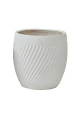 Large Coli Composite Pot - White