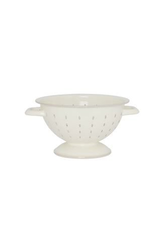 Farmhouse Colander - White Enamel
