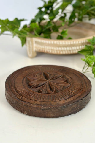 Thick Round Wooden Printing Block