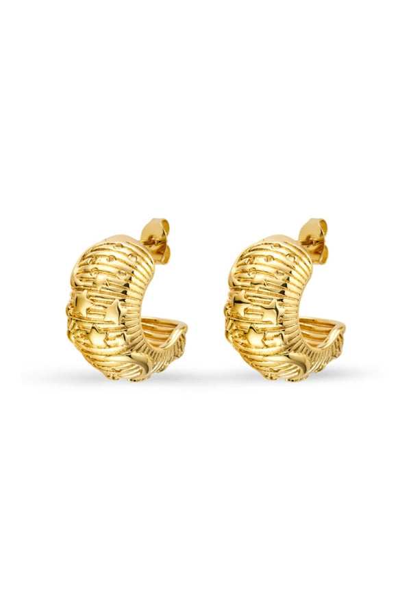 Gia Wide Hoop Earrings