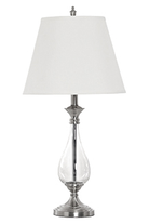 Bloomingdale Glass Base Lamp