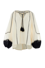 DEVOTION TWINS Epilogue Blouse - Black/Off White