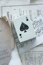 Resin Single Set Card Box Holder - White - Magpie Style