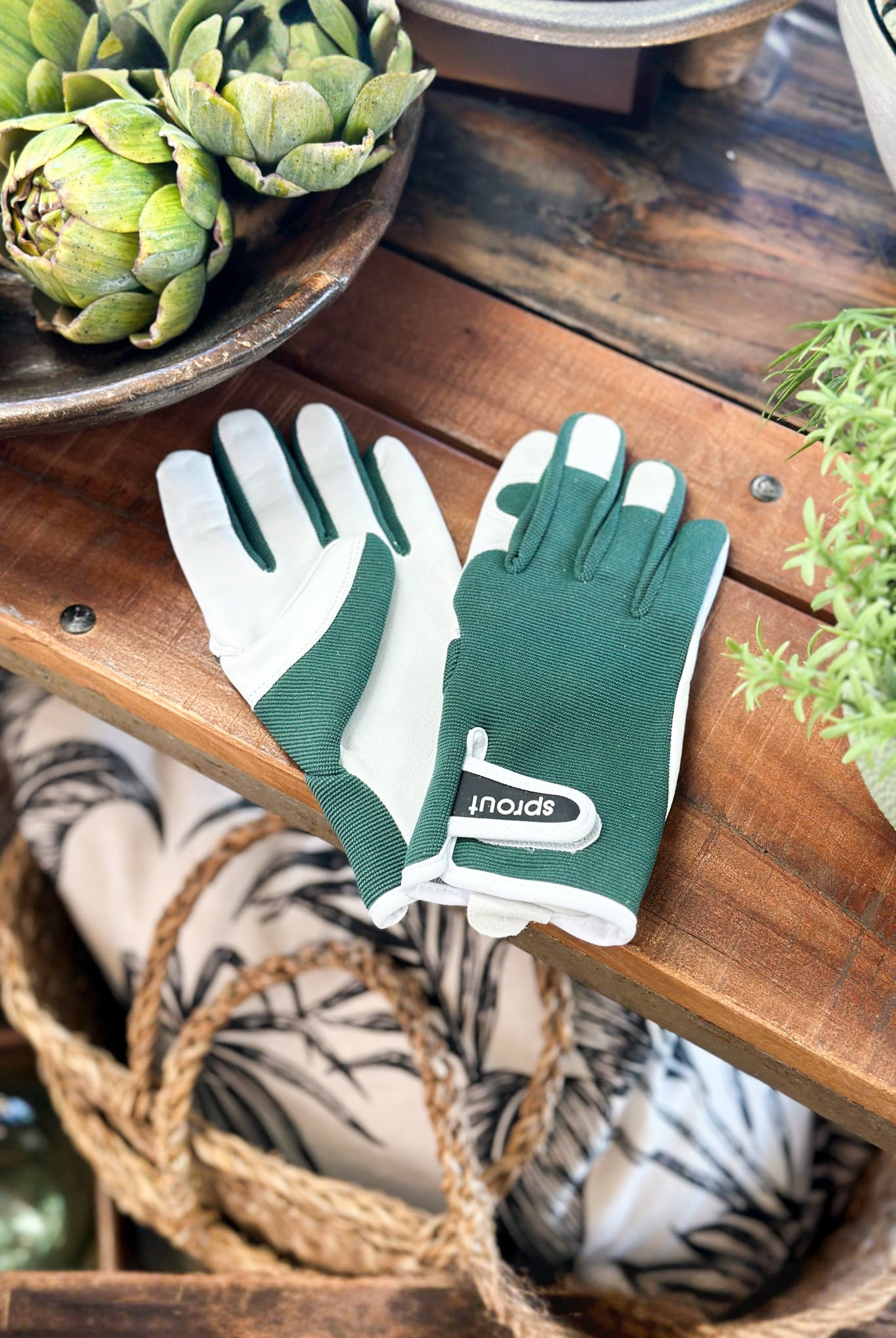 Sprout Gardening Gloves Pine Green - Magpie Style