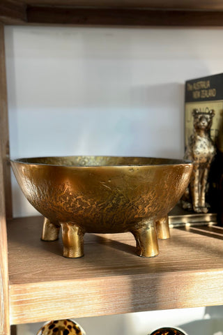 Mondar Large Bowl - Antiqe Gold