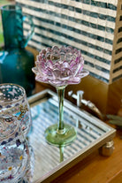 Lilac Stemmed Votive - Magpie Style