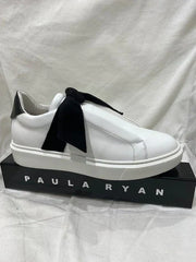 PAULA RYAN Bow Suede Trainer