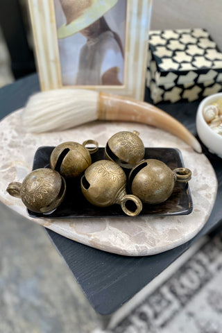 Vintage Brass Hindi Bells - Large