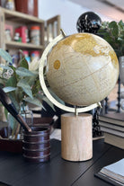 Columbus World Globe on Stand - Magpie Style
