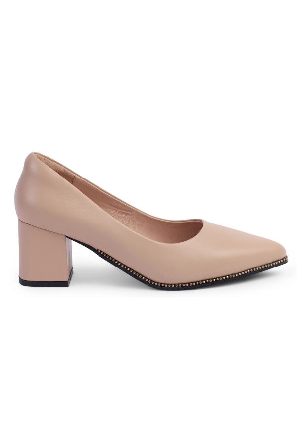 KATHRYN WILSON Frana Heel - Nude Calf