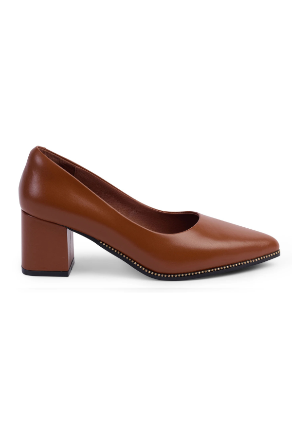 KATHRYN WILSON Frana Heel - Walnut Calf