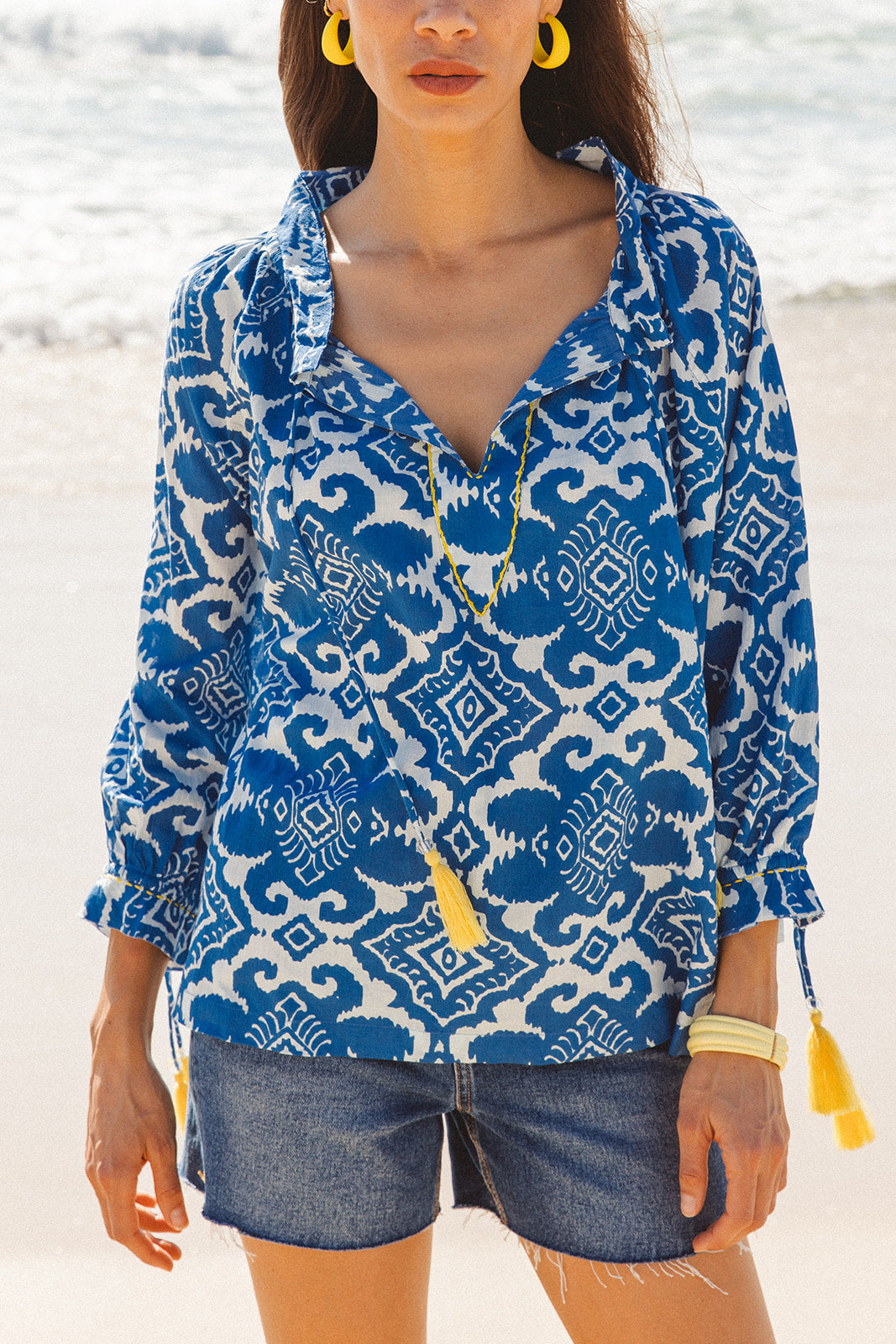 I AM PYLGRYM Santorini Top - Amalfi Print - Magpie Style