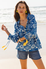 I AM PYLGRYM Santorini Top - Amalfi Print