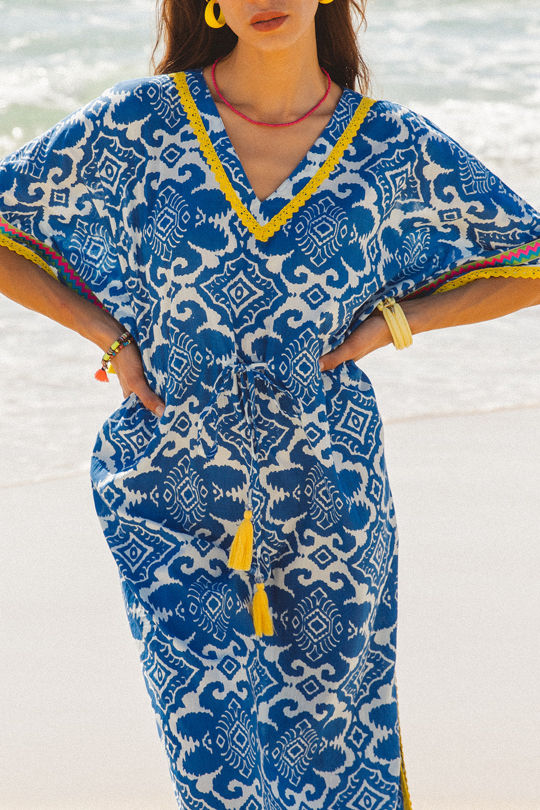 I AM PYLGRYM Amaru Kaftan - Amalfi Print - Magpie Style