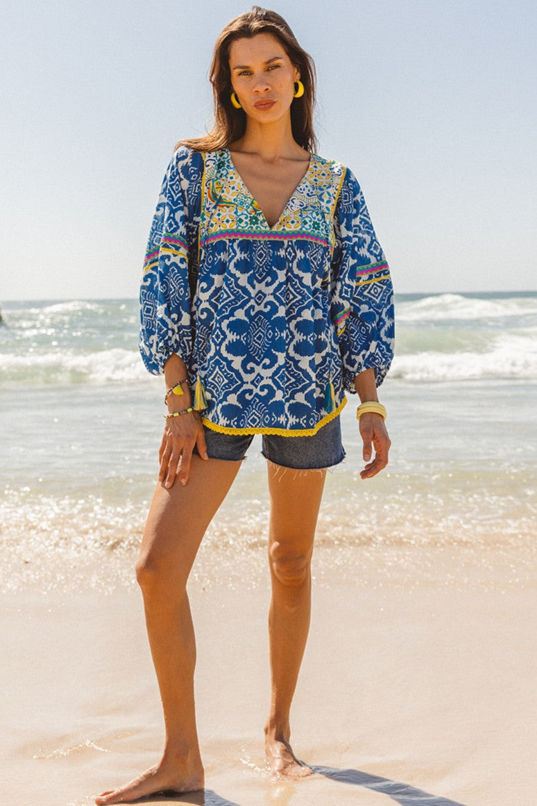 I AM PYLGRYM Byron Top - Amalfi Print - Magpie Style