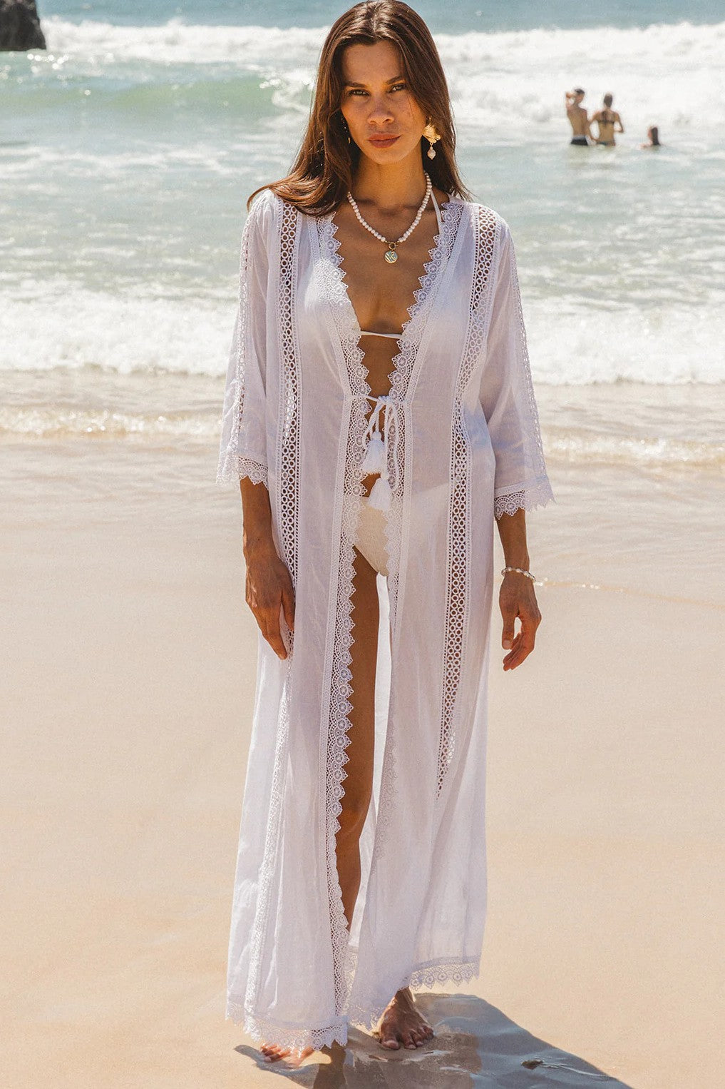 I AM PYLGRYM Eliza Robe - White - Magpie Style