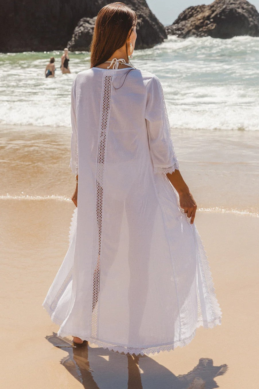 I AM PYLGRYM Eliza Robe - White - Magpie Style