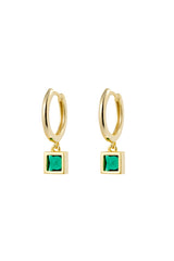 Ivy Huggie with Emerald Drop