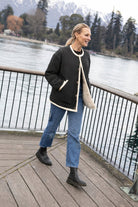 MOKE Juniper Reversible Jacket - Black/Cream - Magpie Style