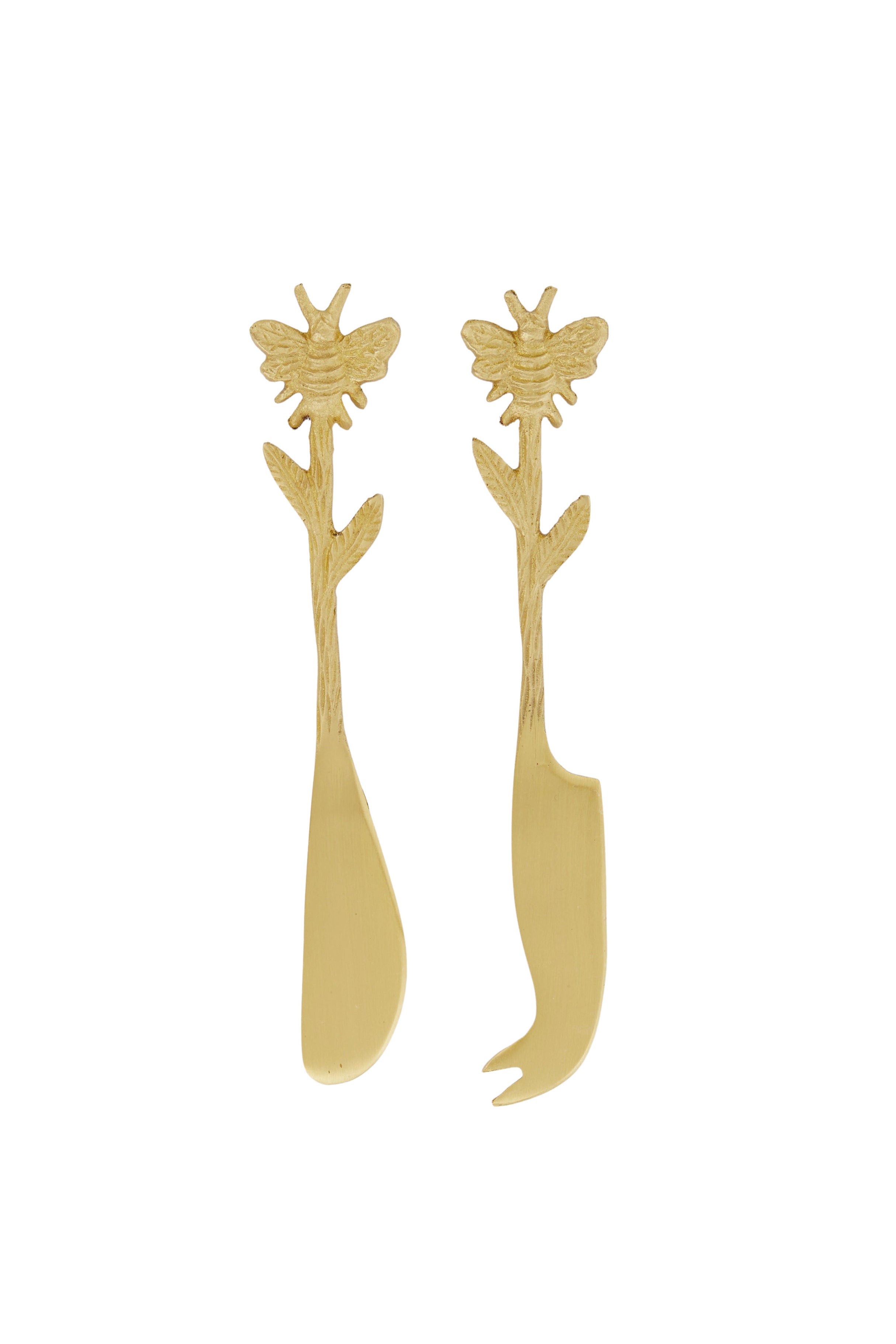 Brass Bee Pate and Cheese Knife Set - Magpie Style
