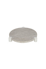 Monument Round Marble Footed Platter