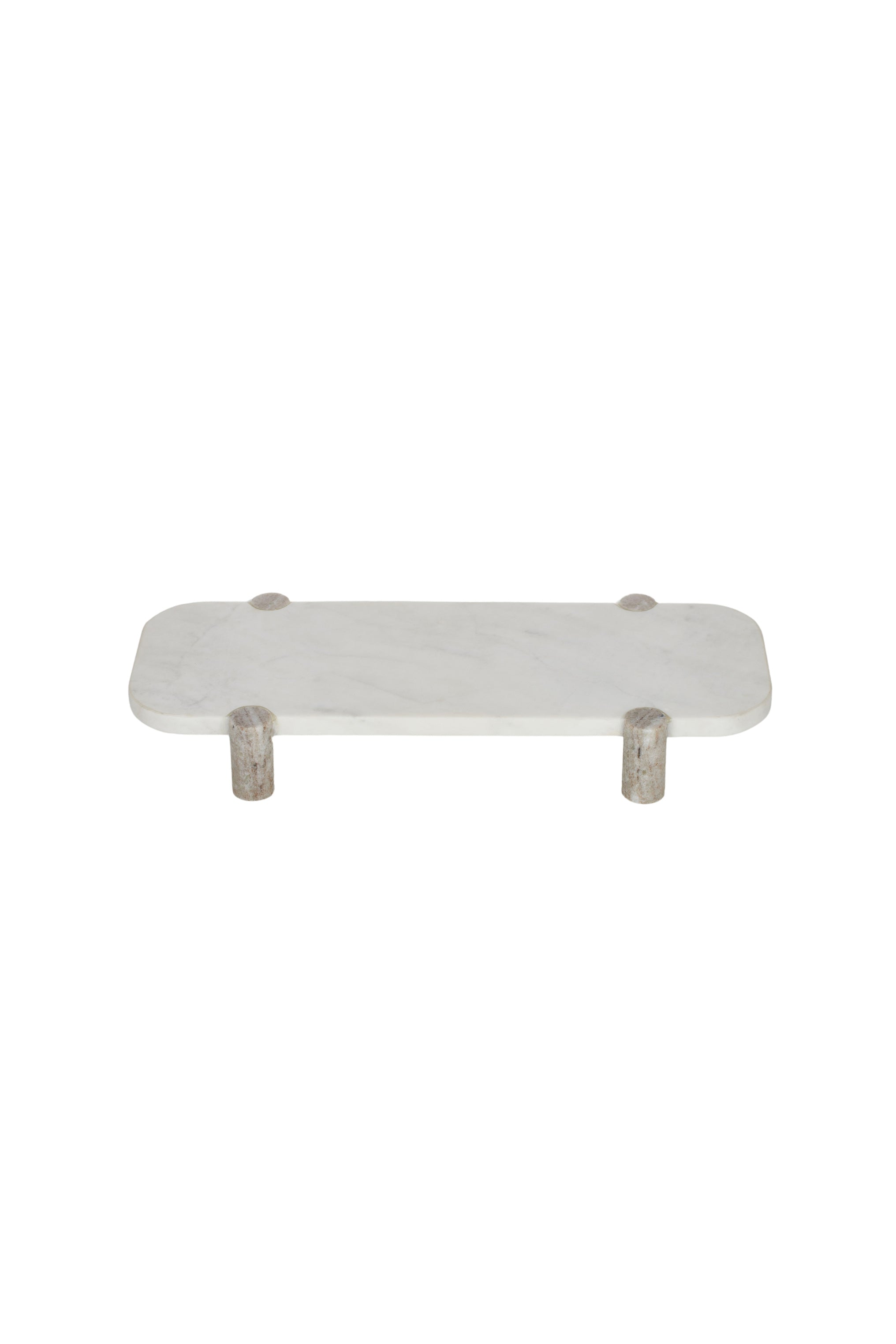 Monument Rect Marble Footed Platter - Magpie Style