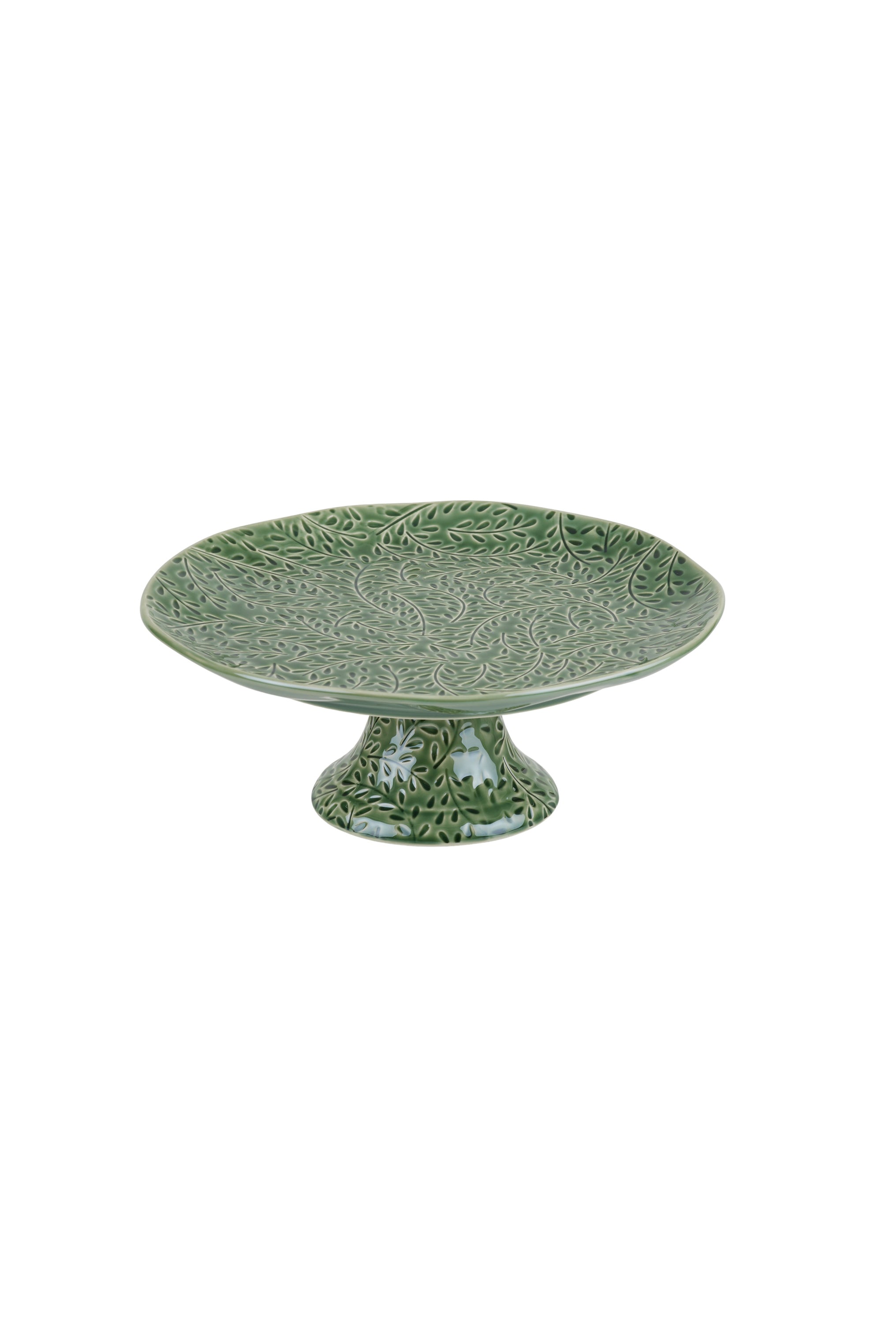 Marseille Green Ceramic Footed Platter - Magpie Style