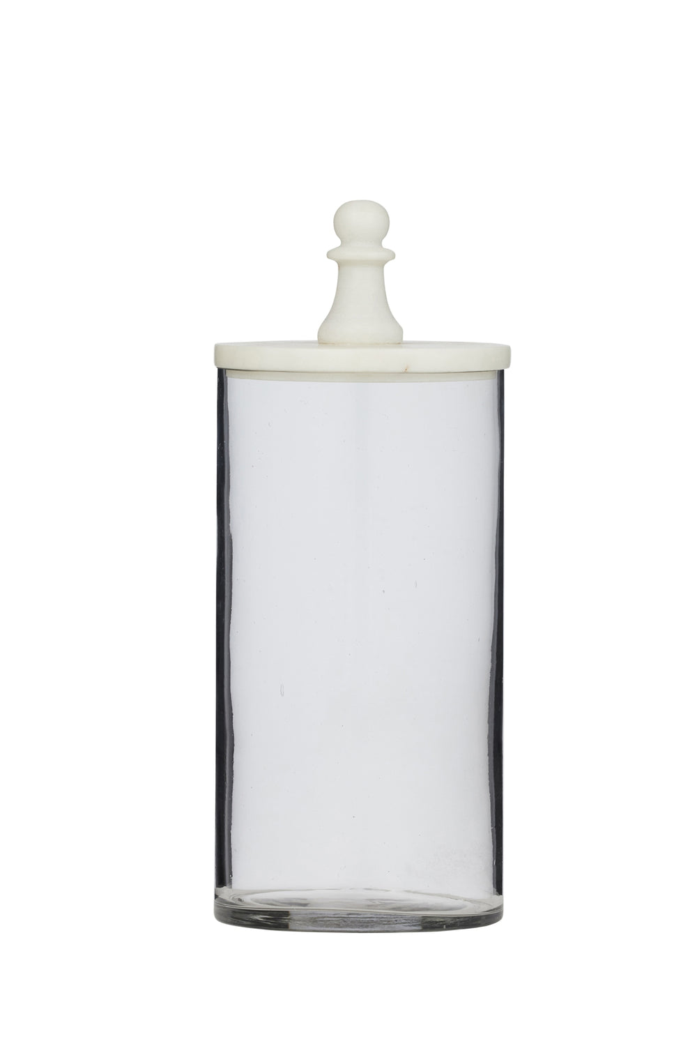 Glass Canister with Marble Lid – Medium