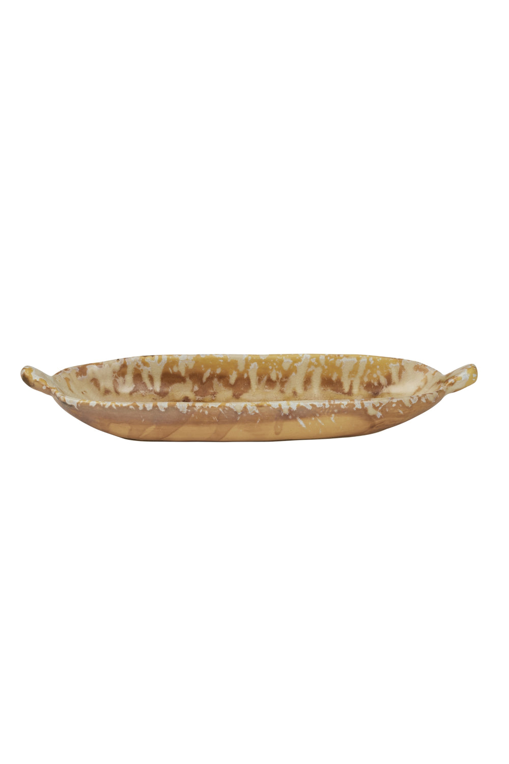 Rustic Stoneware Oval Serving Platter