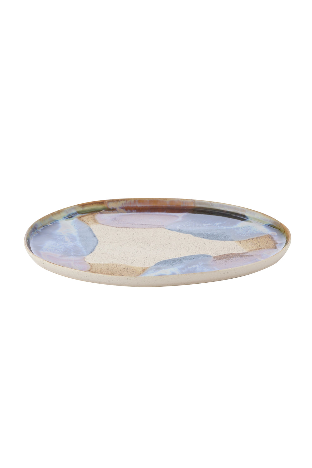 Reactive Glaze Round Serving Platter