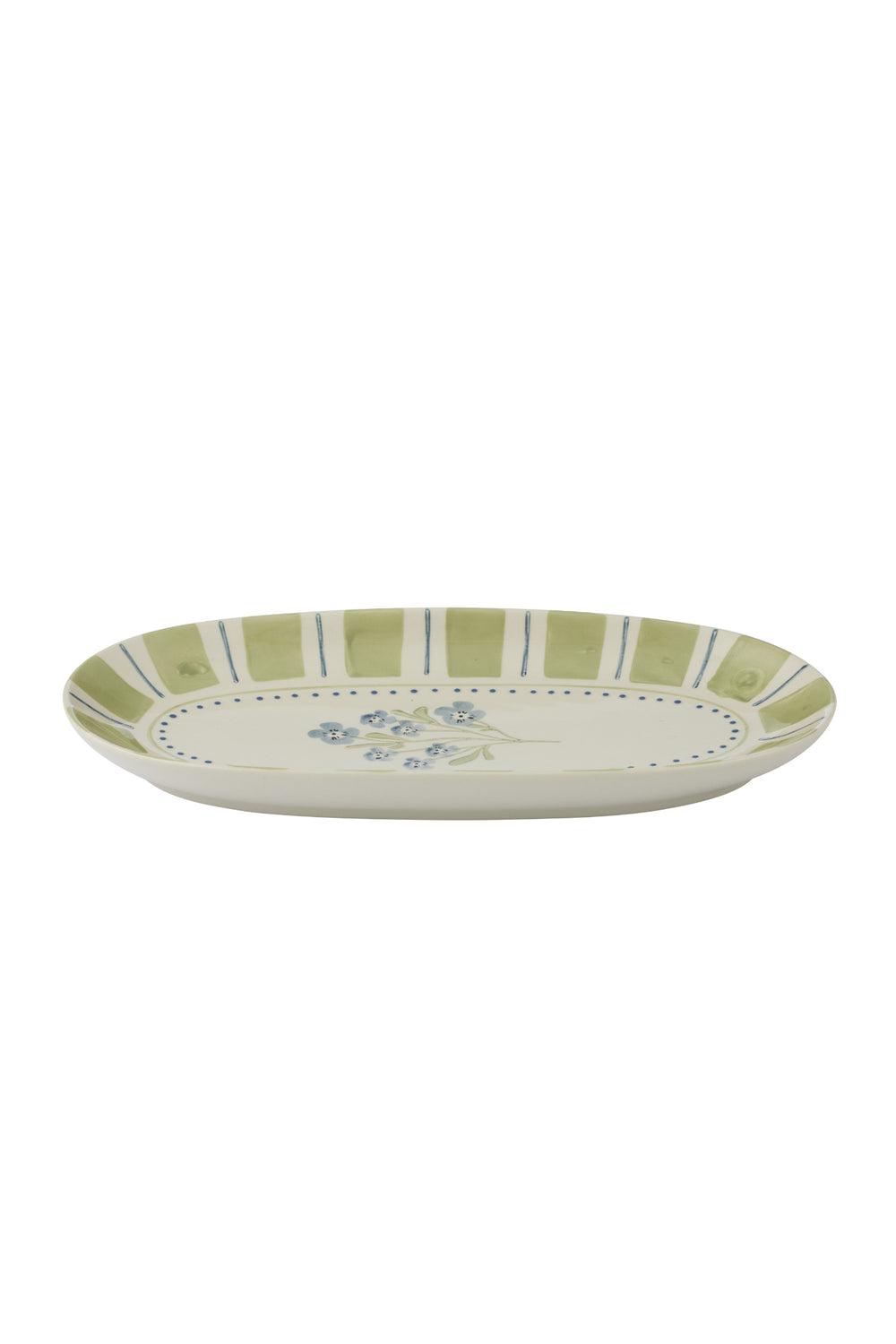 Blue Blossom Oval Serving Platter