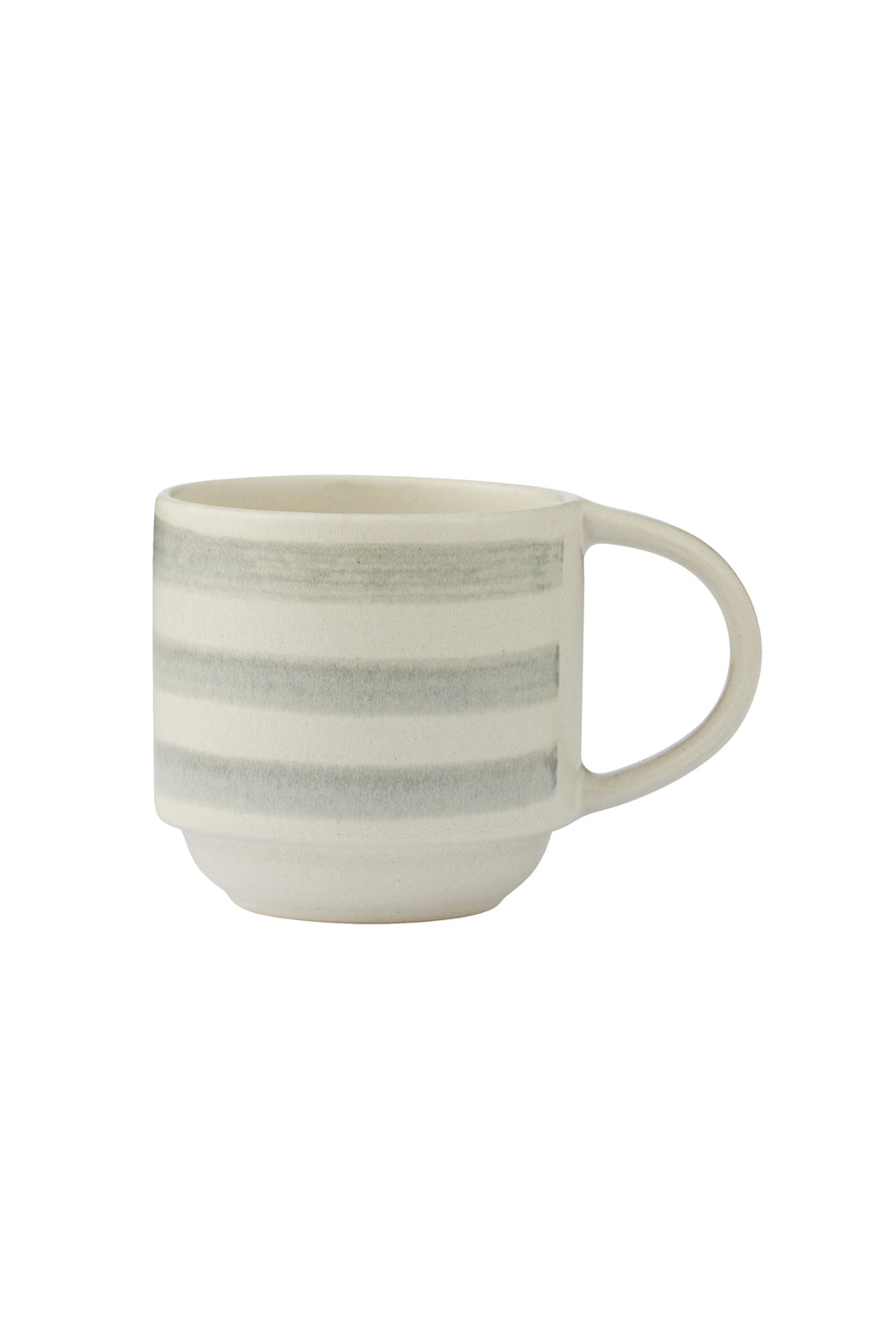 Stoneware Stripe Mugs S/2 – Mist