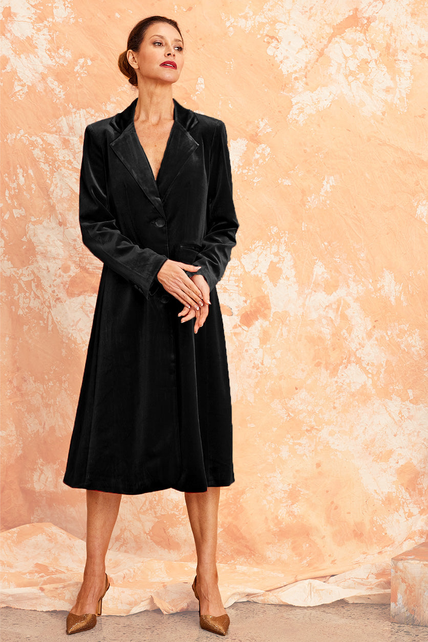 KAMARE - Surry Coat Black - Magpie Style
