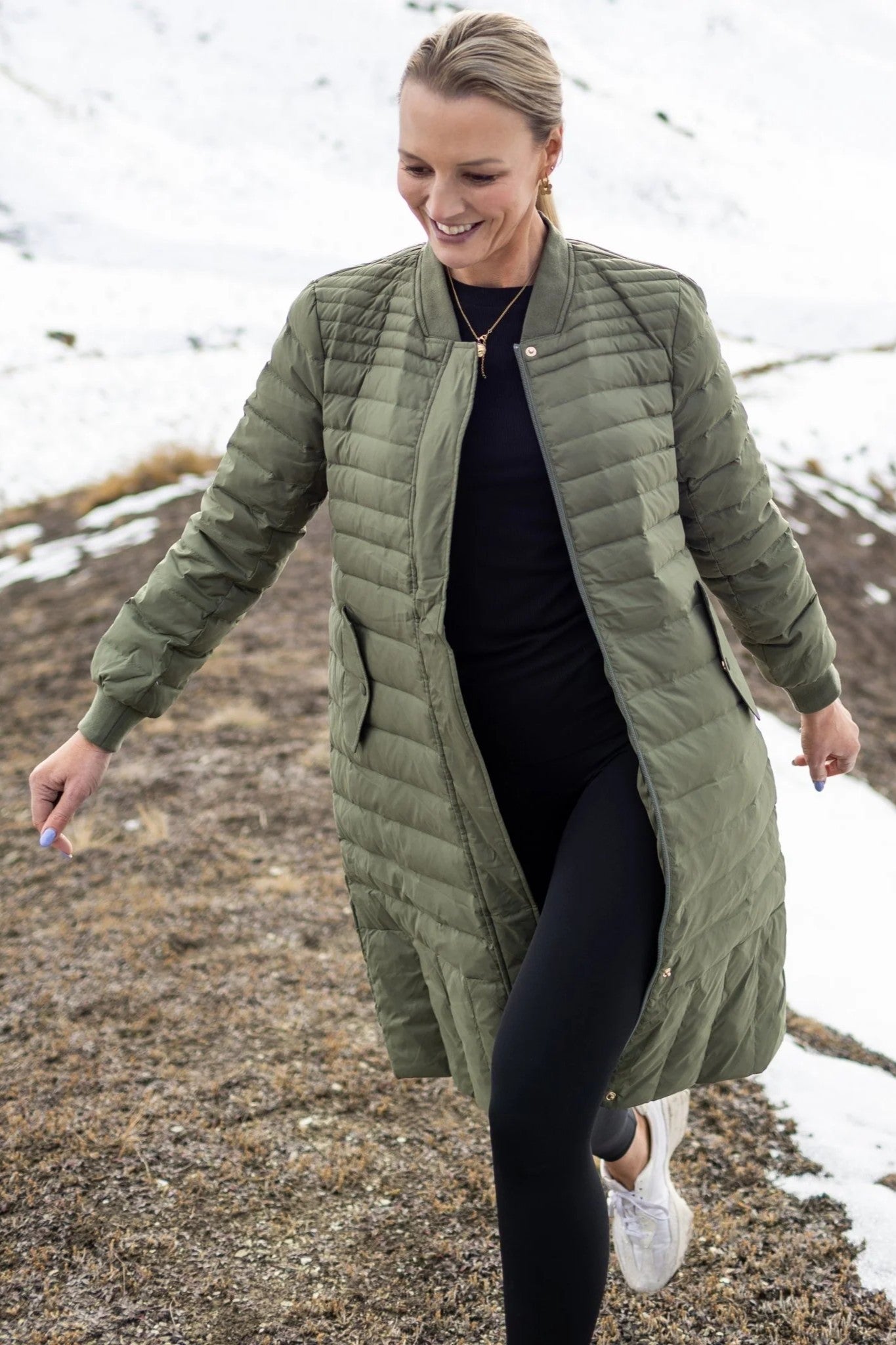 MOKE Kaz Coat - Olive Green - Magpie Style